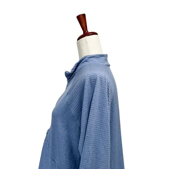 Eddie Bauer Pullover 2XL Tall Women's Blue 1/4 Zip Hiking Outdoors Athletic - Picture 8 of 13